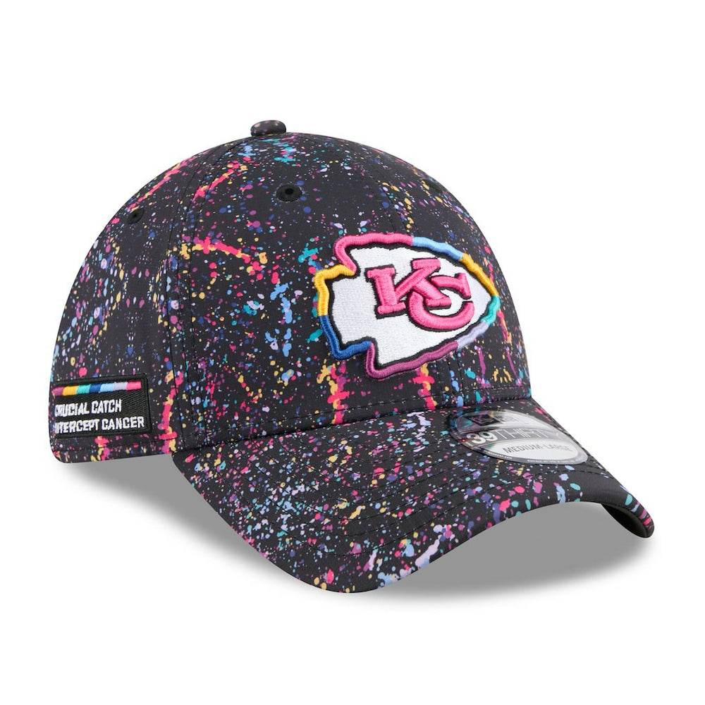 Kansas City Chiefs New Era 2025 NFL Crucial Catch 39THIRTY Flex Hat - Black - NFL
