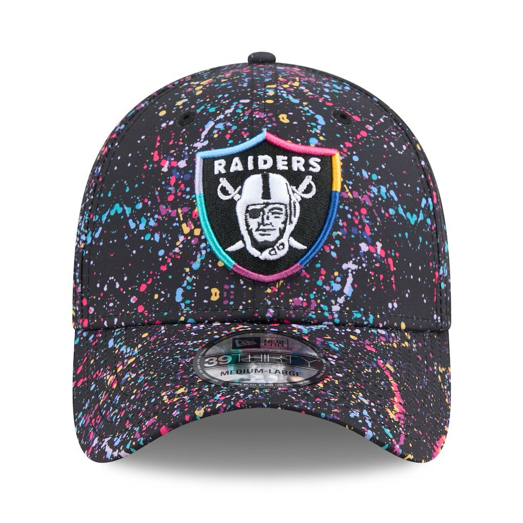 Las Vegas Raiders New Era 2025 NFL Crucial Catch 39THIRTY Flex Hat - Black - NFL
