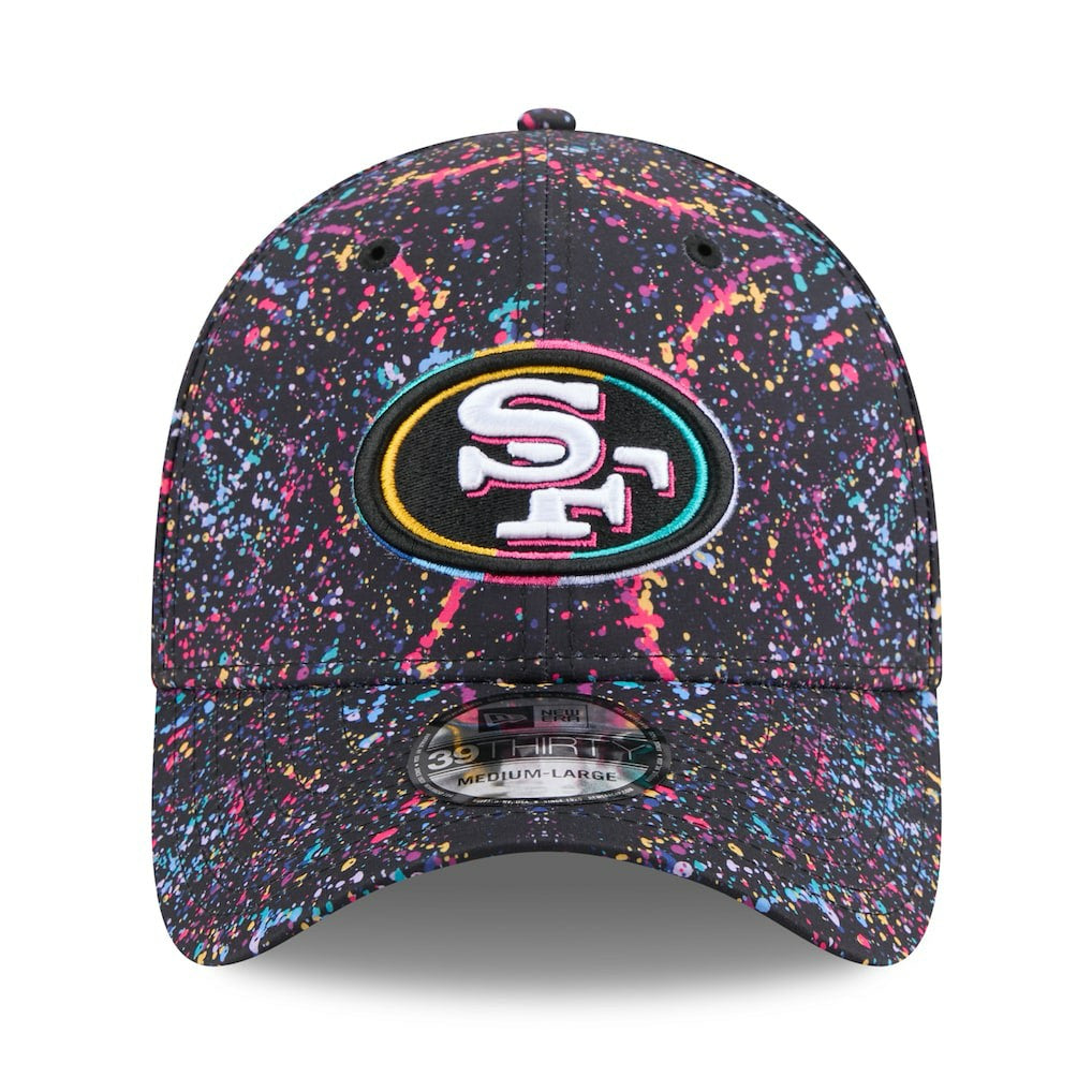 San Francisco 49ers New Era 2025 NFL Crucial Catch 39THIRTY Flex Hat - Black - NFL