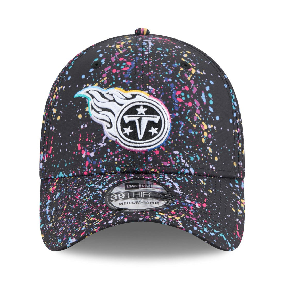 Tennessee Titans New Era 2025 NFL Crucial Catch 39THIRTY Flex Hat - Black - NFL