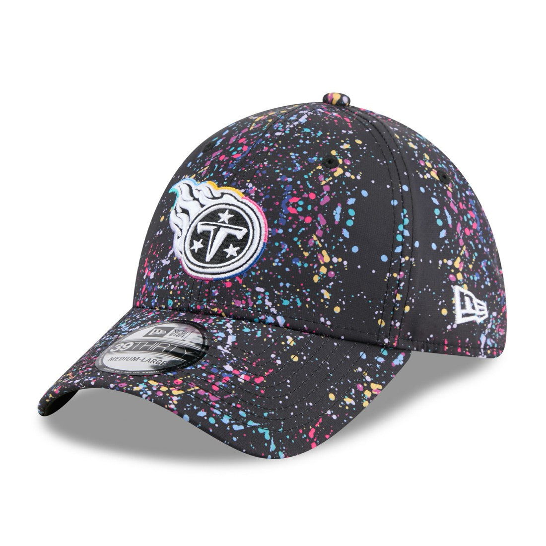 Tennessee Titans New Era 2025 NFL Crucial Catch 39THIRTY Flex Hat - Black - NFL