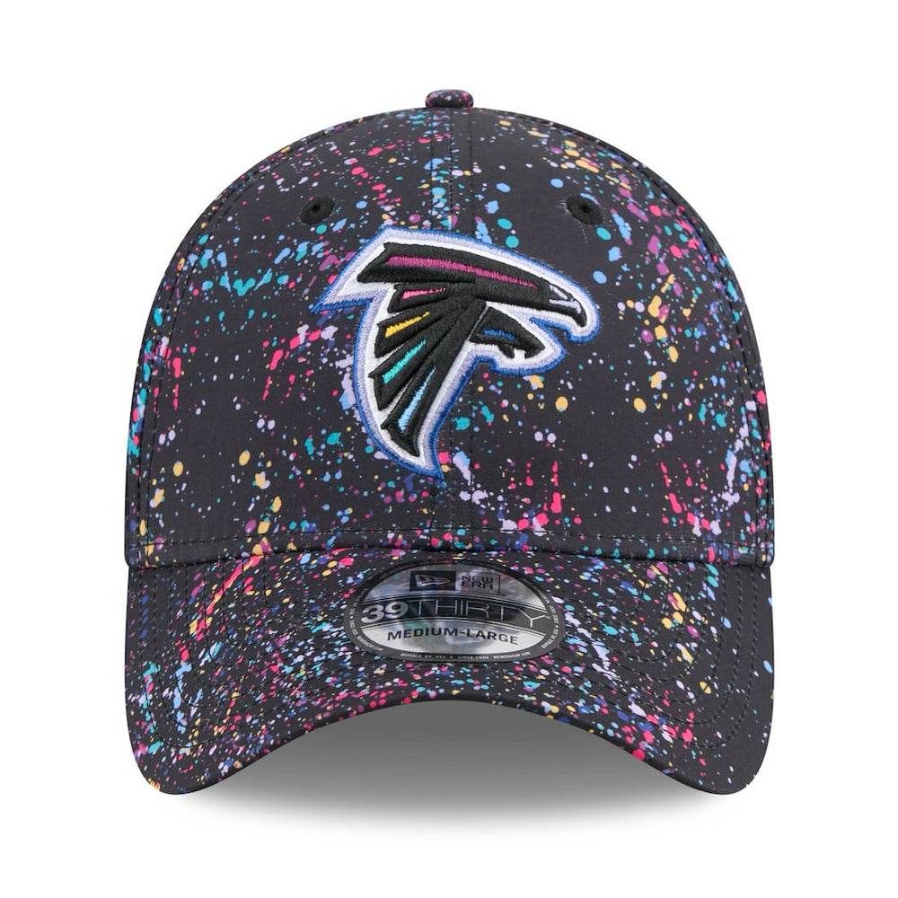 Atlanta Falcons New Era 2025 NFL Crucial Catch 39THIRTY Flex Hat - Black - NFL