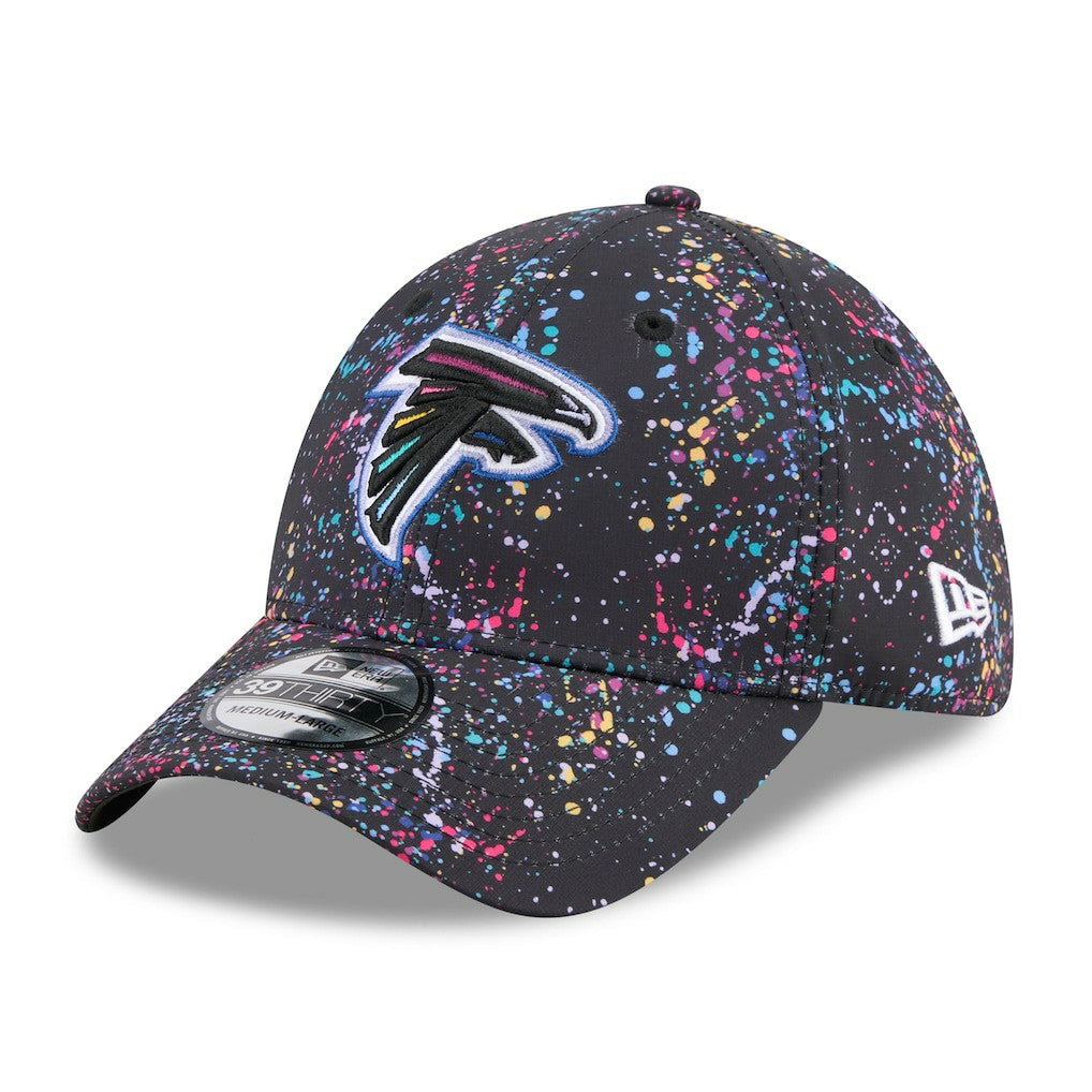 Atlanta Falcons New Era 2025 NFL Crucial Catch 39THIRTY Flex Hat - Black - NFL