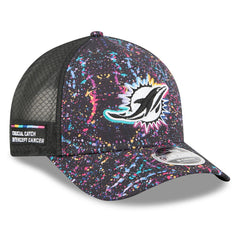 Miami Dolphins New Era 2025 NFL Crucial Catch 9FORTY Adjustable Hat - Black - NFL