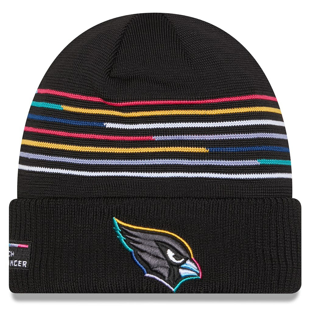 Arizona Cardinals New Era 2025 NFL Crucial Catch Cuffed Knit Hat - Black - NFL