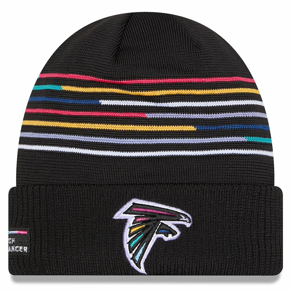 Atlanta Falcons New Era 2025 NFL Crucial Catch Cuffed Knit Hat - Black - NFL