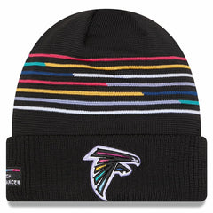 Atlanta Falcons New Era 2025 NFL Crucial Catch Cuffed Knit Hat - Black - NFL