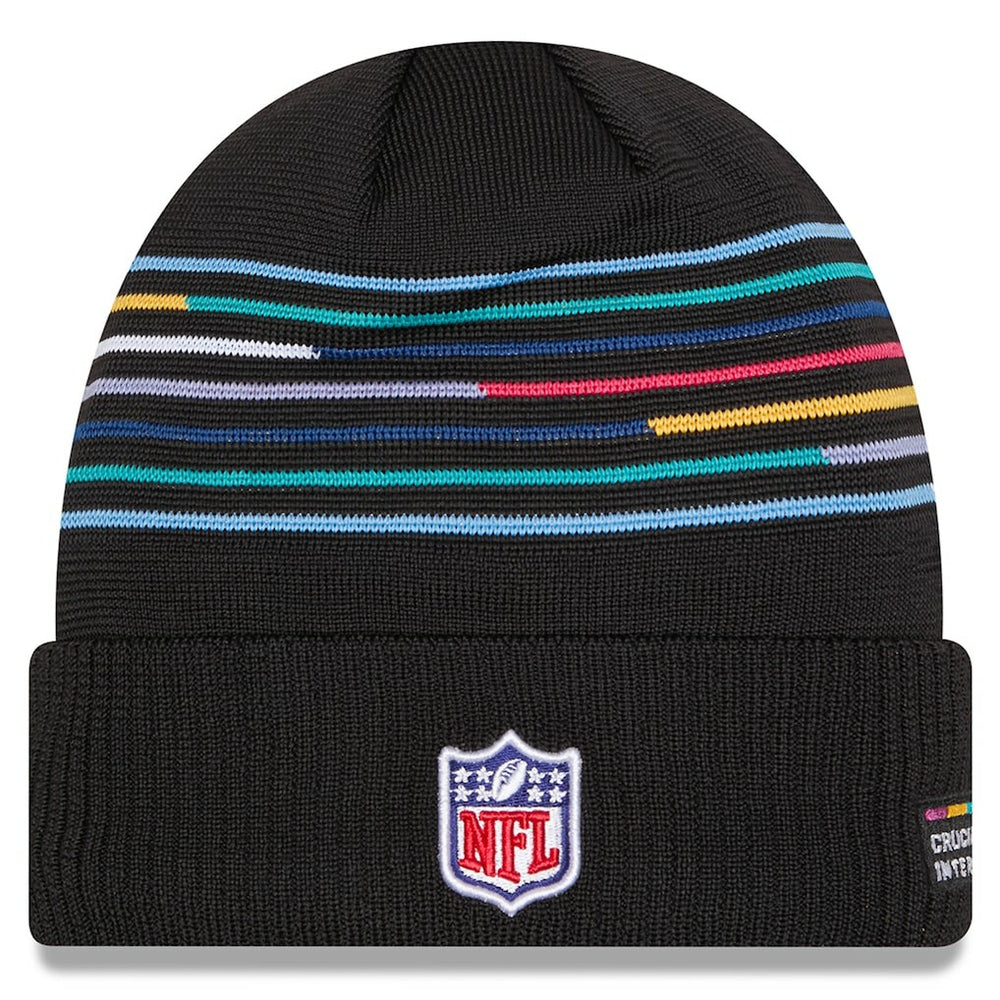 Atlanta Falcons New Era 2025 NFL Crucial Catch Cuffed Knit Hat - Black - NFL