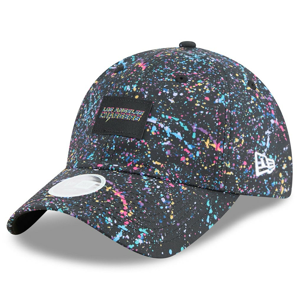 Los Angeles Chargers New Era Women's 2025 NFL Crucial Catch Pony Tail Adjustable Hat - Black - NFL
