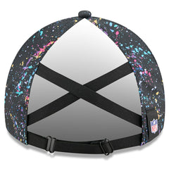 Los Angeles Chargers New Era Women's 2025 NFL Crucial Catch Pony Tail Adjustable Hat - Black - NFL