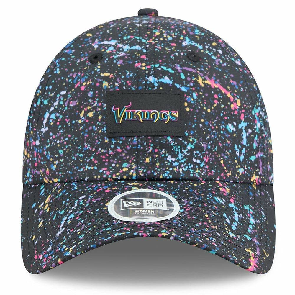 Minnesota Vikings New Era Women's 2025 NFL Crucial Catch Pony Tail Adjustable Hat - Black - NFL