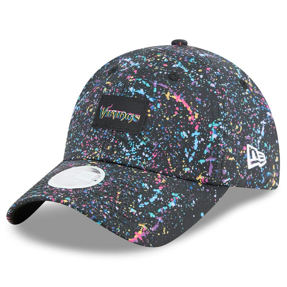 Minnesota Vikings New Era Women's 2025 NFL Crucial Catch Pony Tail Adjustable Hat - Black - NFL
