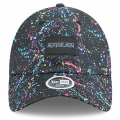 Philadelphia Eagles New Era Women's 2025 NFL Crucial Catch Pony Tail Adjustable Hat - Black - NFL
