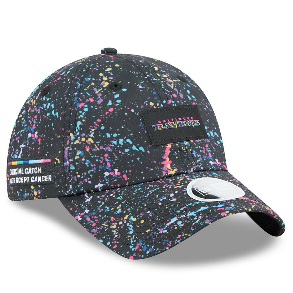 Baltimore Ravens New Era Women's 2025 NFL Crucial Catch Pony Tail Adjustable Hat - Black - NFL