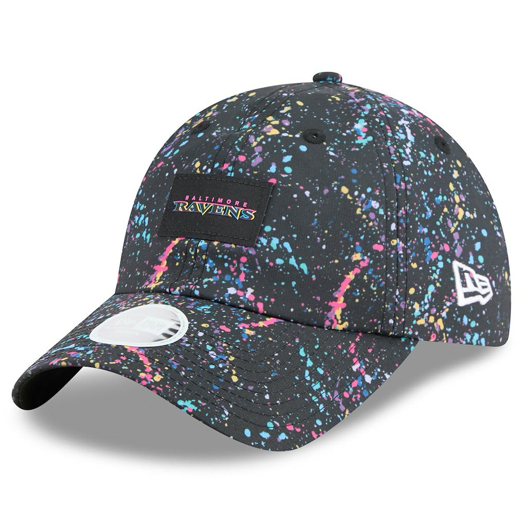 Baltimore Ravens New Era Women's 2025 NFL Crucial Catch Pony Tail Adjustable Hat - Black - NFL