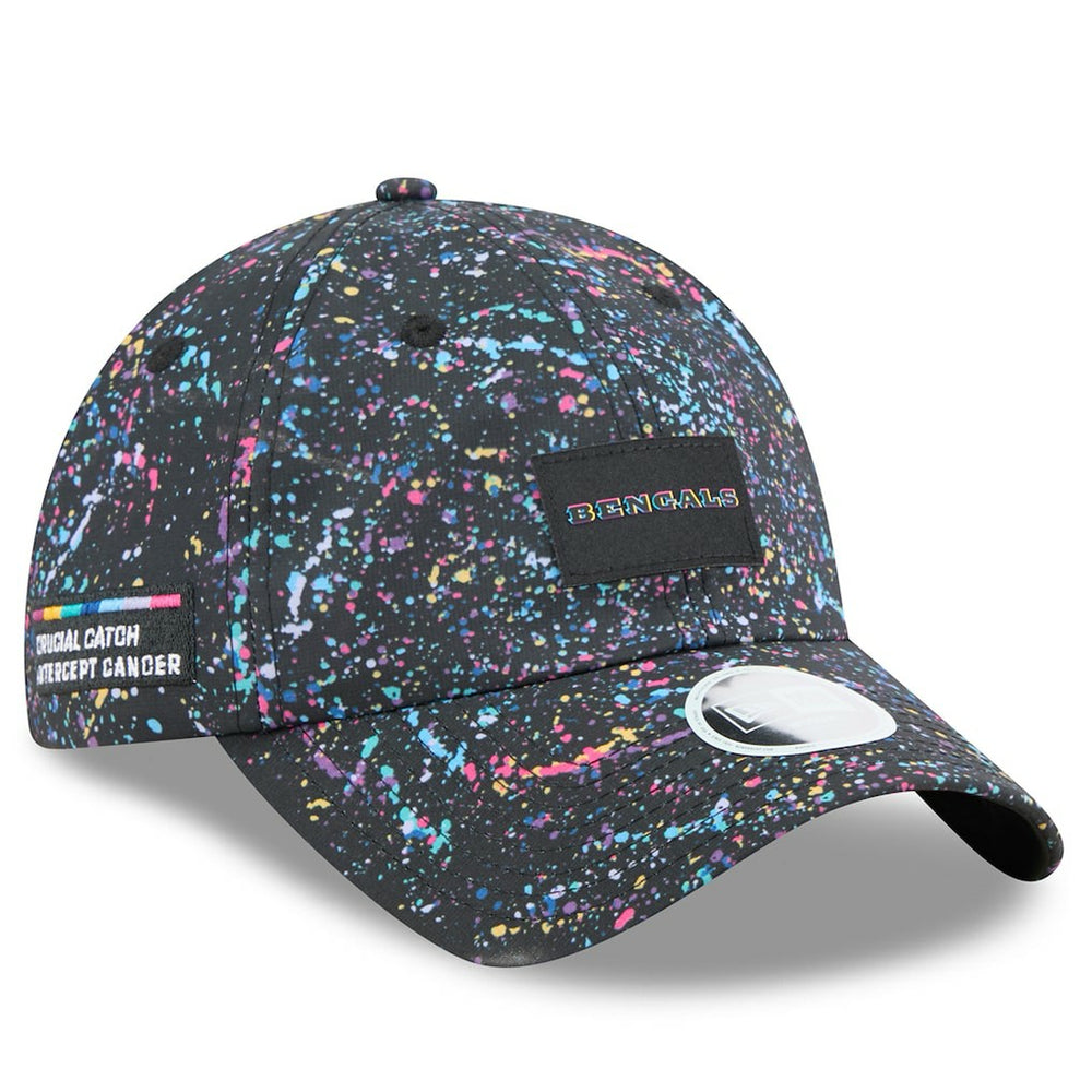 Cincinnati Bengals New Era Women's 2025 NFL Crucial Catch Pony Tail Adjustable Hat - Black - NFL