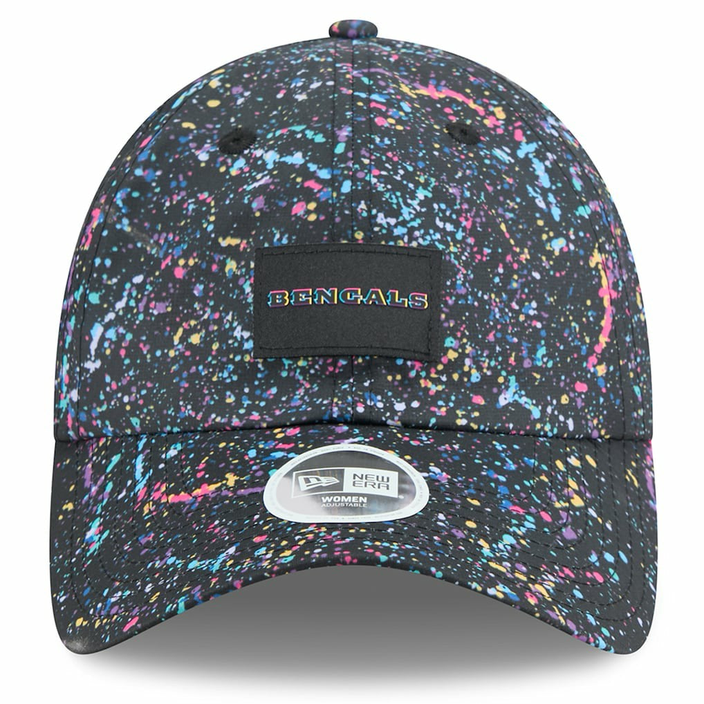 Cincinnati Bengals New Era Women's 2025 NFL Crucial Catch Pony Tail Adjustable Hat - Black - NFL