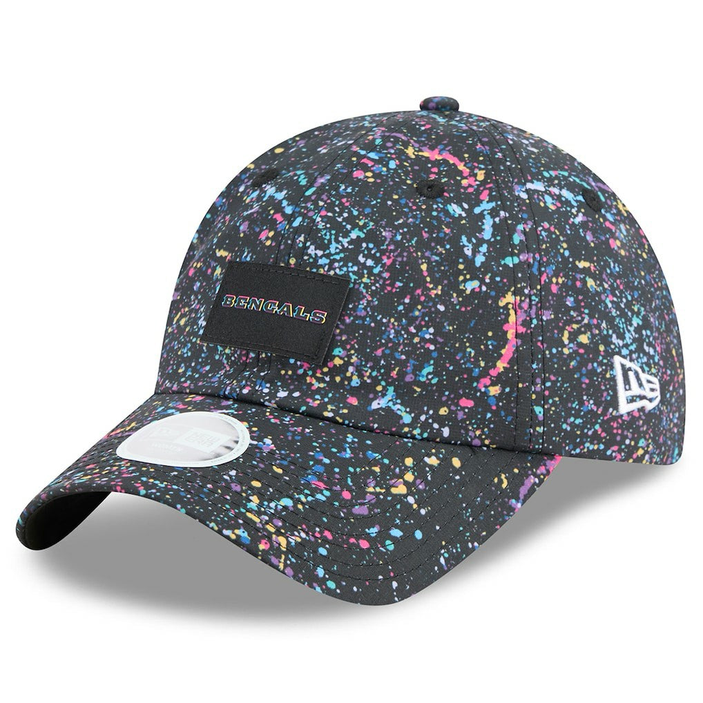 Cincinnati Bengals New Era Women's 2025 NFL Crucial Catch Pony Tail Adjustable Hat - Black - NFL