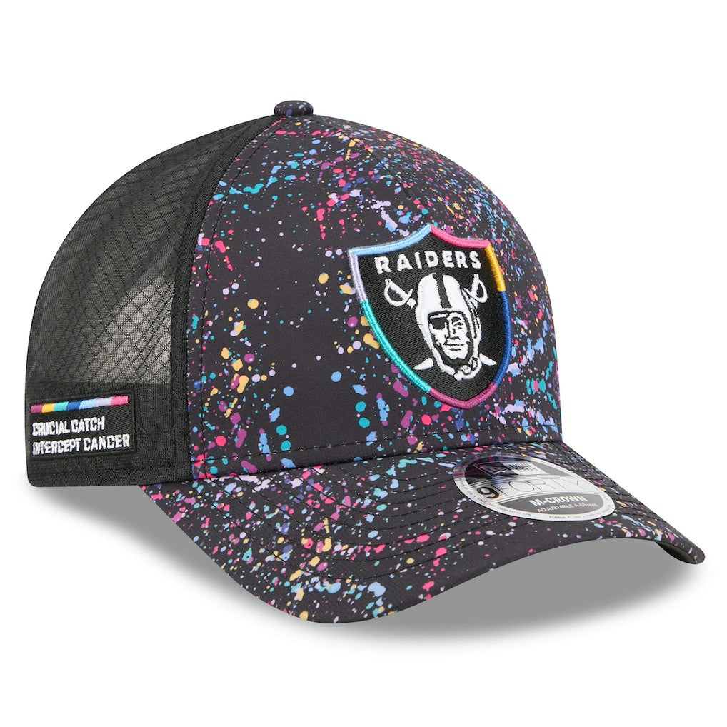 Las Vegas Raiders New Era Youth 2025 NFL Crucial Catch 9FORTY Adjustable Hat - Black - NFL
