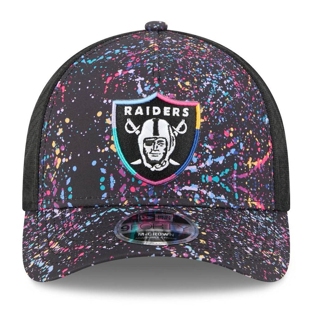 Las Vegas Raiders New Era Youth 2025 NFL Crucial Catch 9FORTY Adjustable Hat - Black - NFL