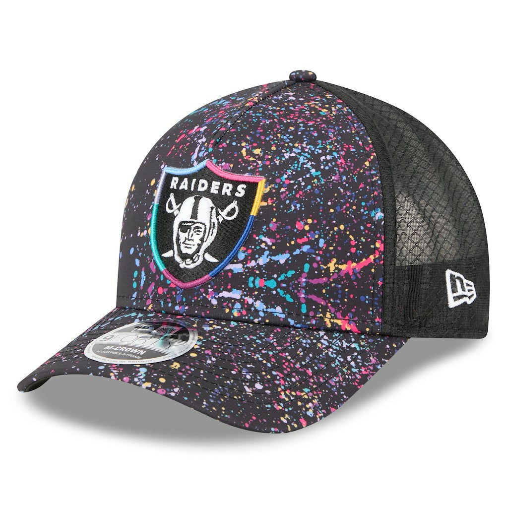 Las Vegas Raiders New Era Youth 2025 NFL Crucial Catch 9FORTY Adjustable Hat - Black - NFL