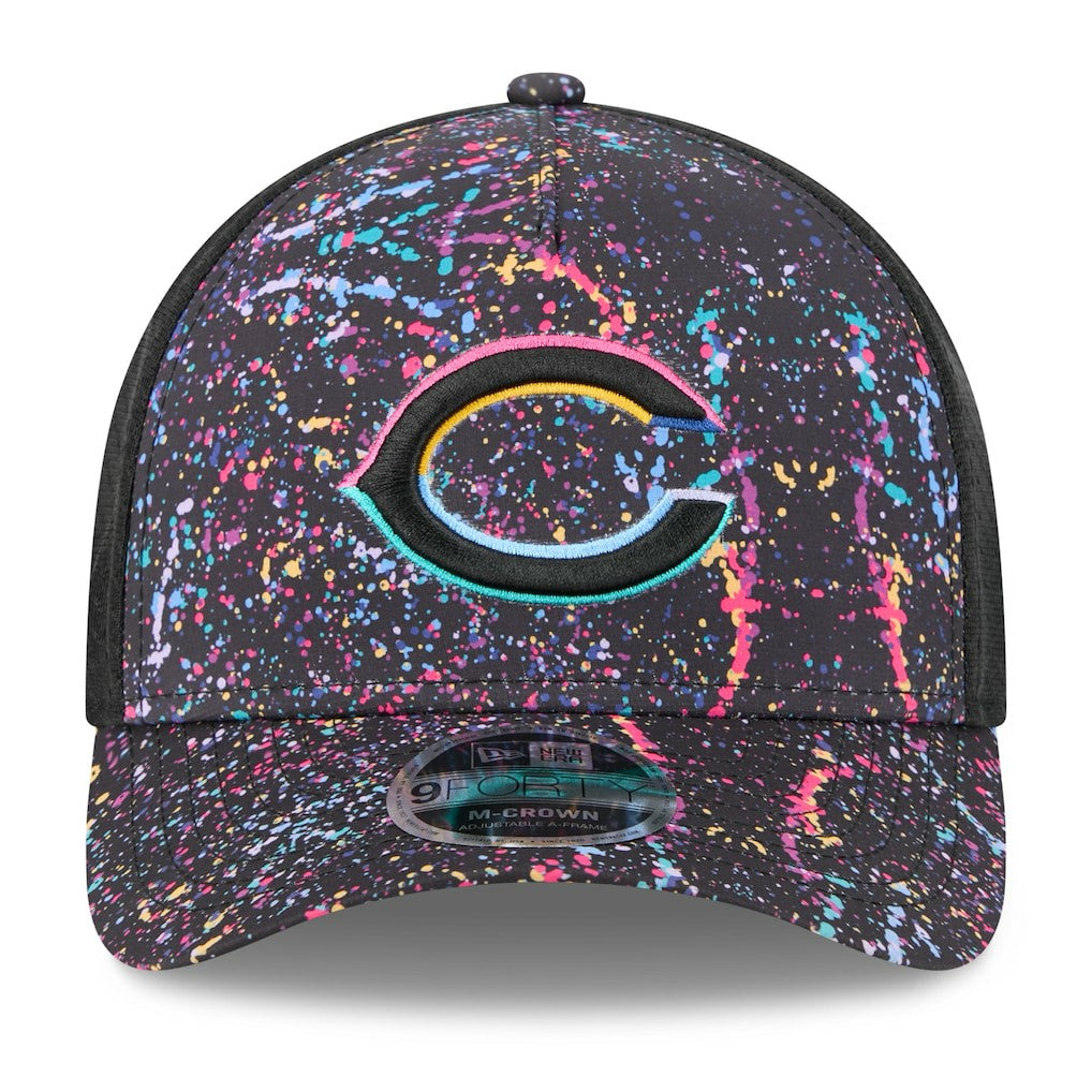 Chicago Bears New Era Youth 2025 NFL Crucial Catch 9FORTY Adjustable Hat - Black - NFL