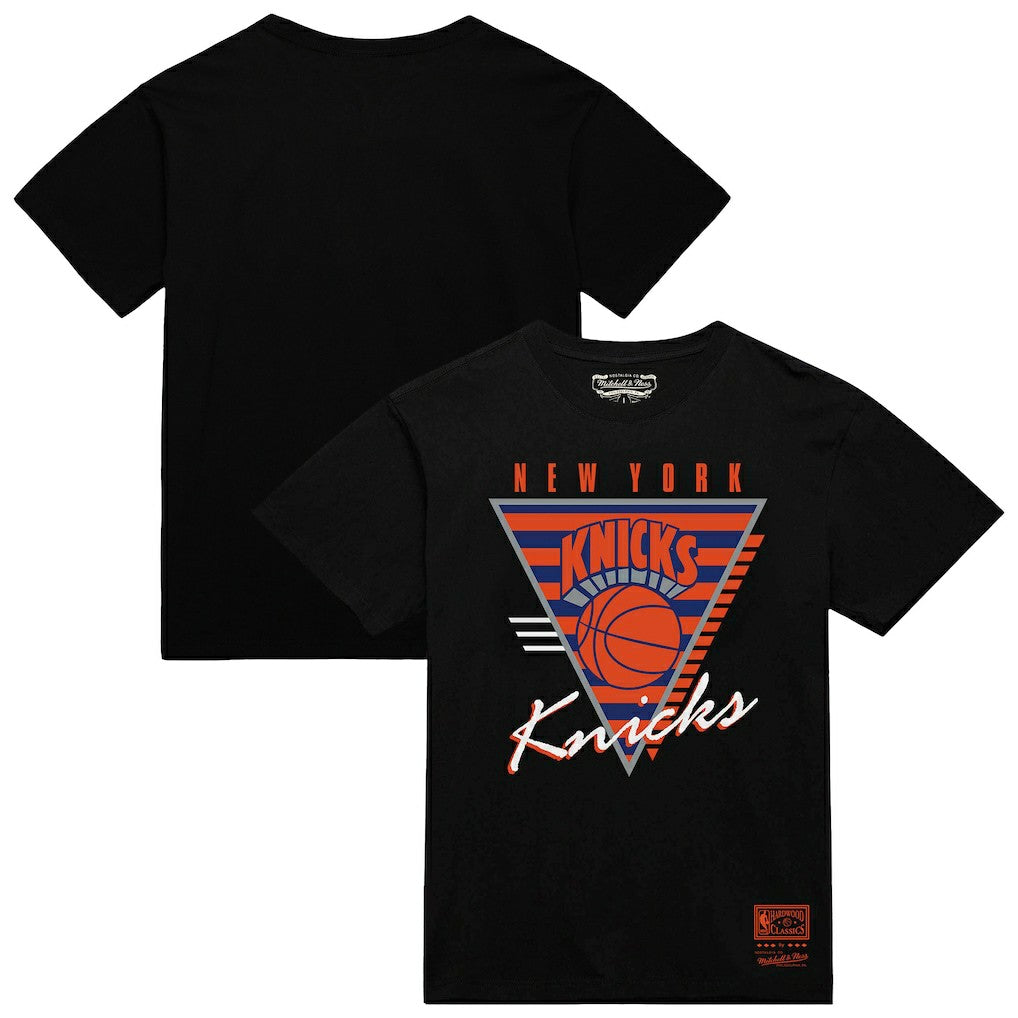 Mitchell & Ness New York Knicks Worldwide Collection Tri-Logo T-Shirt Black