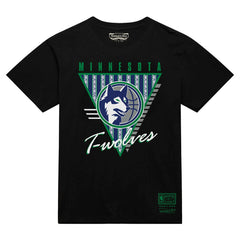 Mitchell & Ness Minnesota Timberwolves Worldwide Collection Tri-Logo T-Shirt Black