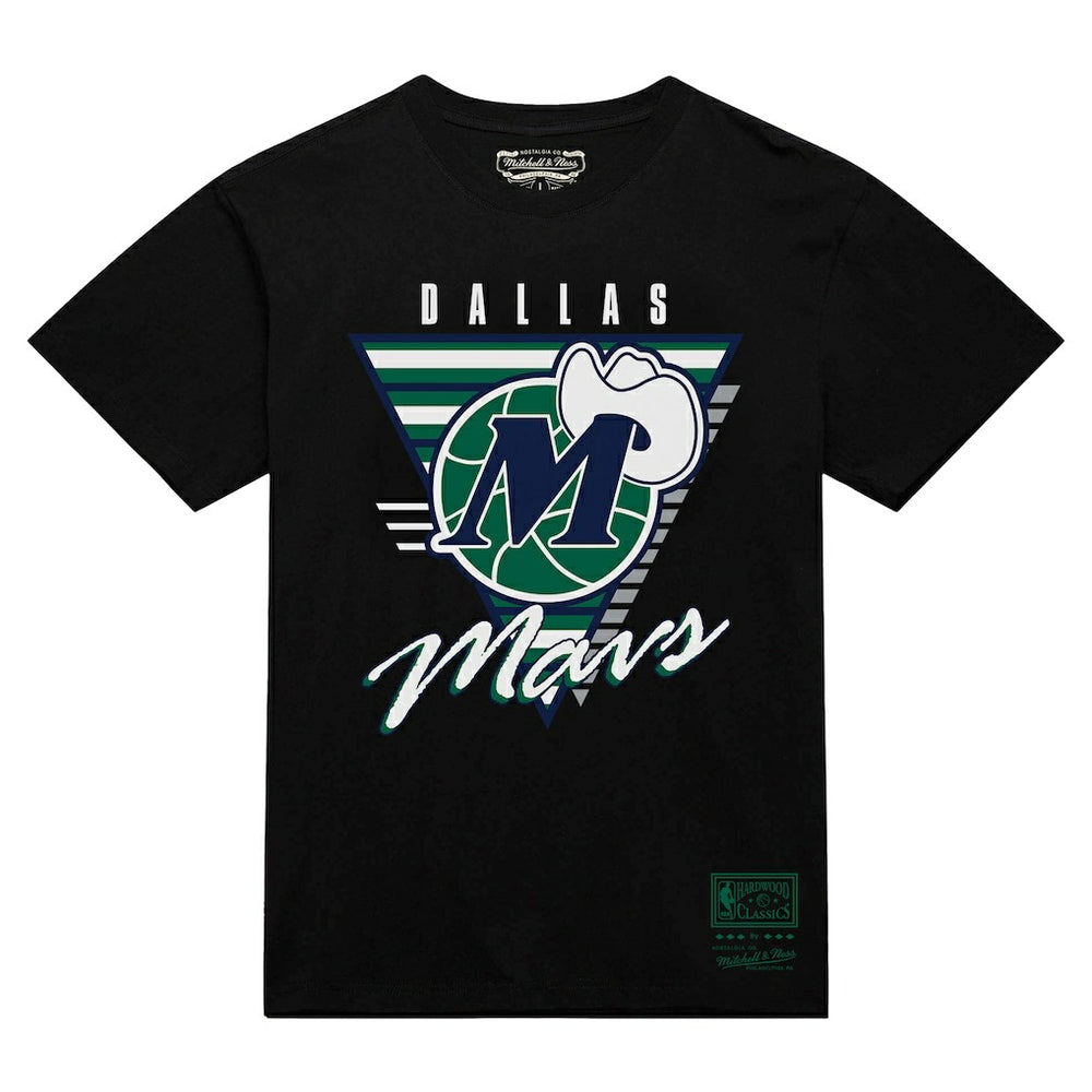 Mitchell & Ness Dallas Mavericks Worldwide Collection Tri-Logo T-Shirt Black