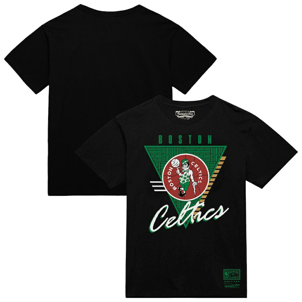 Mitchell & Ness Boston Celtics Worldwide Collection Tri-Logo T-Shirt Black