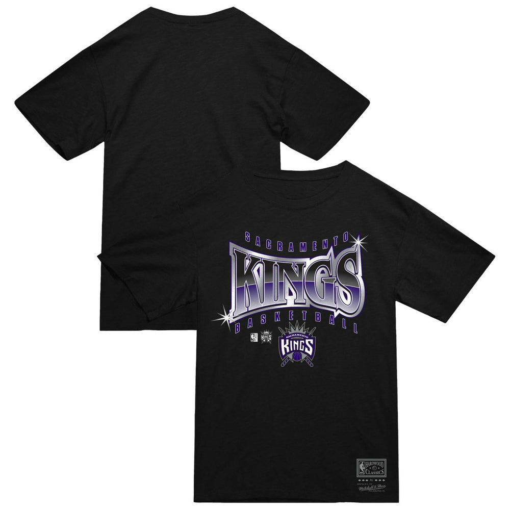Mitchell & Ness Sacramento Kings Worldwide Collection Glow Up T-Shirt Black