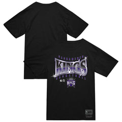 Mitchell & Ness Sacramento Kings Worldwide Collection Glow Up T-Shirt Black