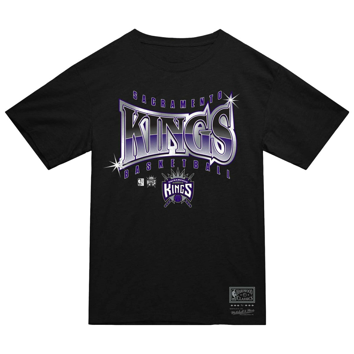 Mitchell & Ness Sacramento Kings Worldwide Collection Glow Up T-Shirt Black