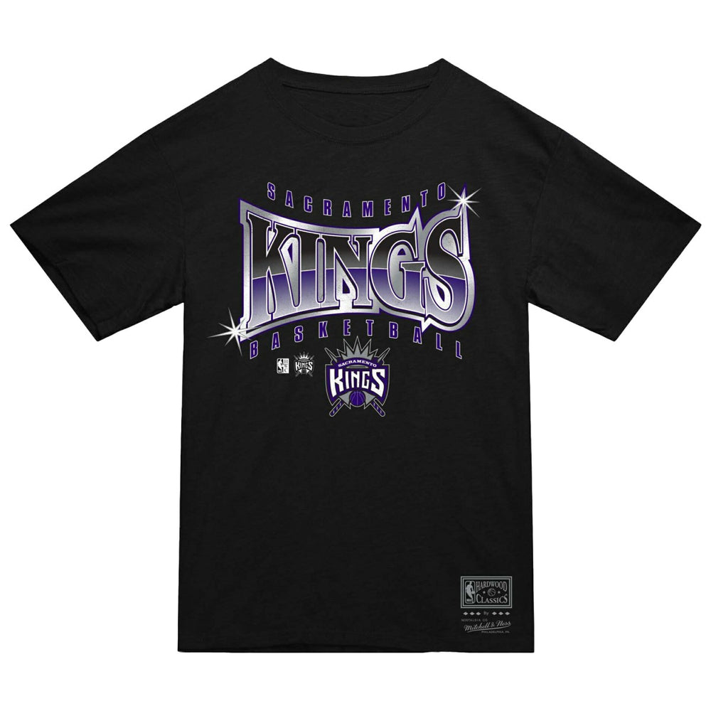 Mitchell & Ness Sacramento Kings Worldwide Collection Glow Up T-Shirt Black