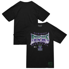 Mitchell & Ness Milwaukee Bucks Worldwide Collection Glow Up T-Shirt Black