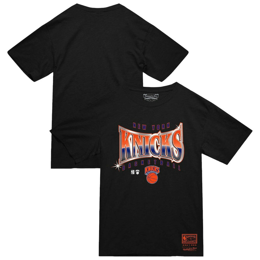 Mitchell & Ness New York Knicks Worldwide Collection Glow Up T-Shirt Black