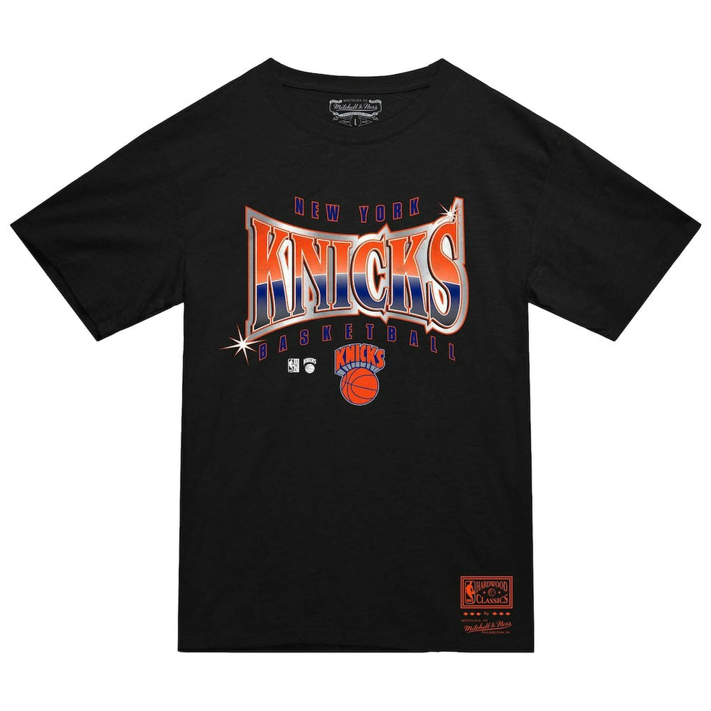 Mitchell & Ness New York Knicks Worldwide Collection Glow Up T-Shirt Black