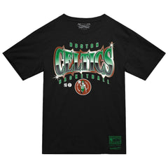Mitchell & Ness Boston Celtics Worldwide Collection Glow Up T-Shirt Black