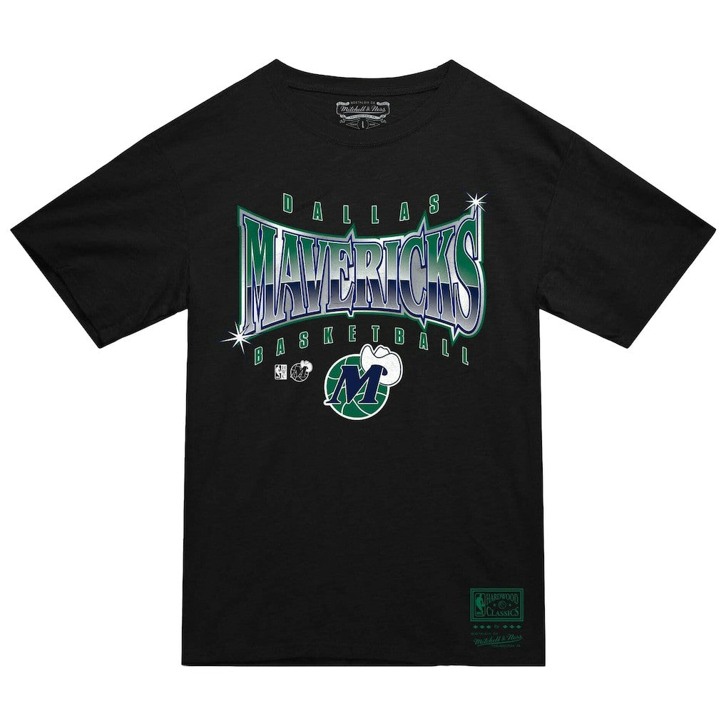 Mitchell & Ness Dallas Mavericks Worldwide Collection Glow Up T-Shirt Black