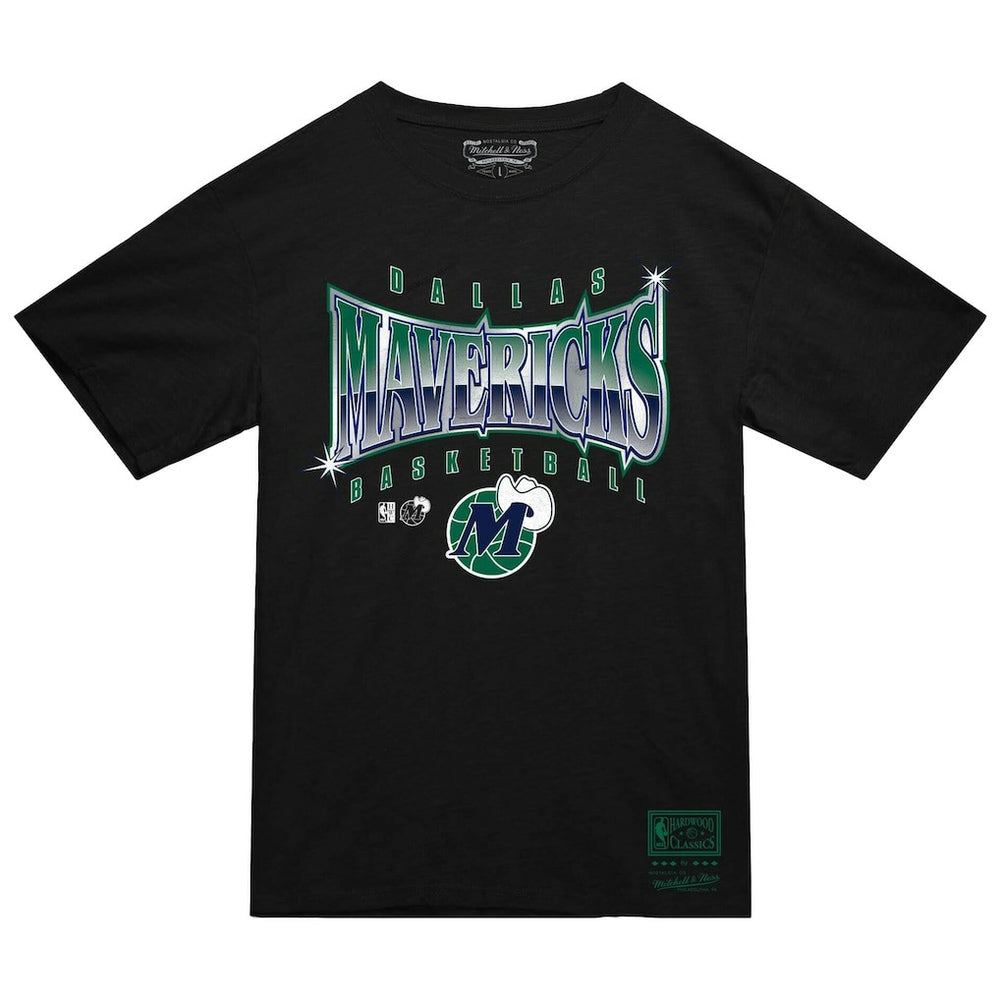 Mitchell & Ness Dallas Mavericks Worldwide Collection Glow Up T-Shirt Black