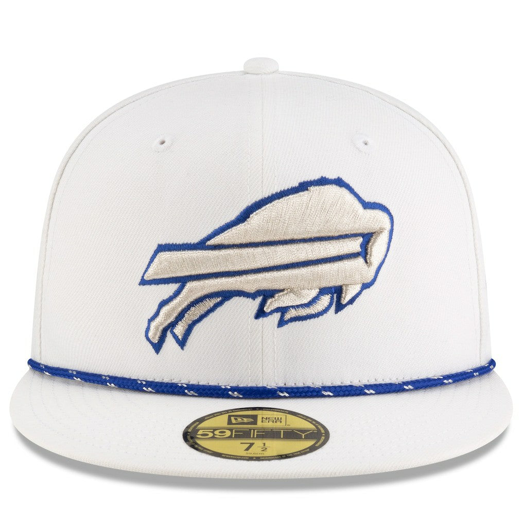 Buffalo Bills New Era 2025 Rivalries Collection Sideline Rope 59FIFTY Fitted Hat - White - NFL