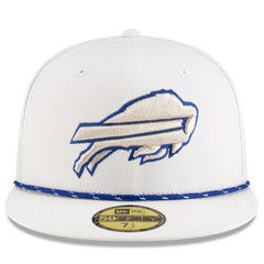 Buffalo Bills New Era 2025 Rivalries Collection Sideline Rope 59FIFTY Fitted Hat - White - NFL