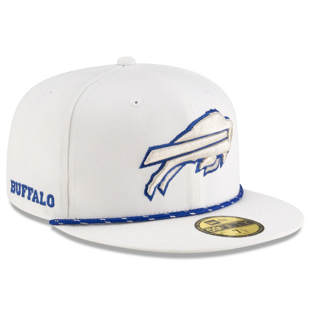 Buffalo Bills New Era 2025 Rivalries Collection Sideline Rope 59FIFTY Fitted Hat - White - NFL