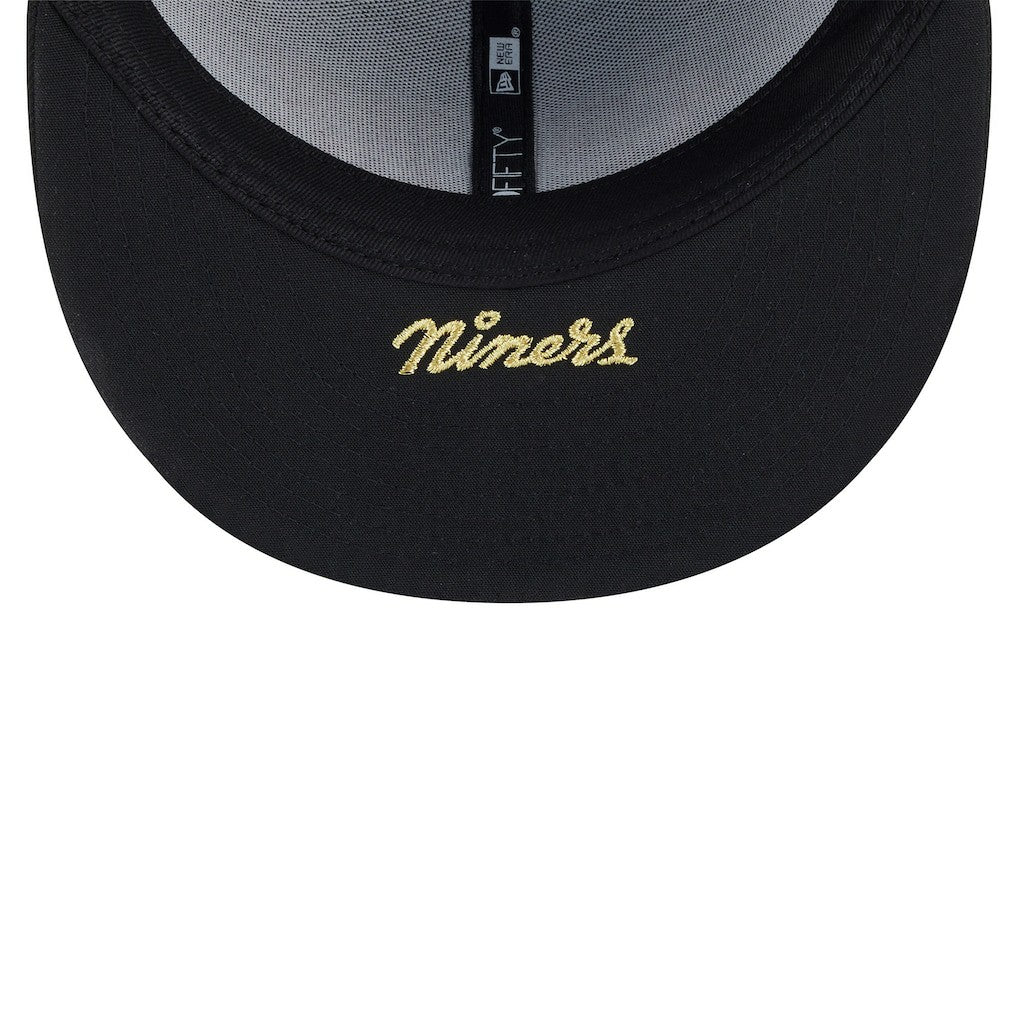 San Francisco 49ers New Era 2025 Rivalries Collection Sideline Rope 59FIFTY Fitted Hat - Black - NFL