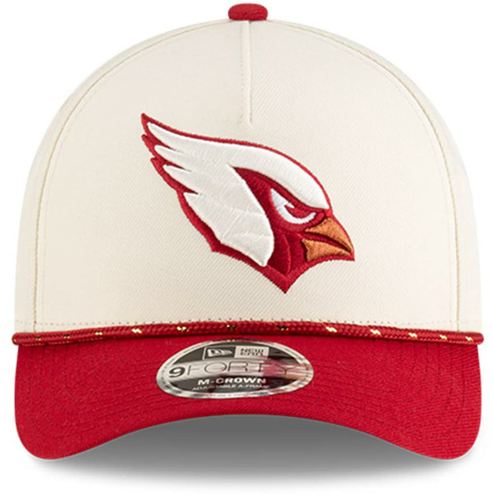 Arizona Cardinals New Era Youth 2025 Rivalries Collection 9FORTY A-Frame Adjustable Hat - Natural - NFL