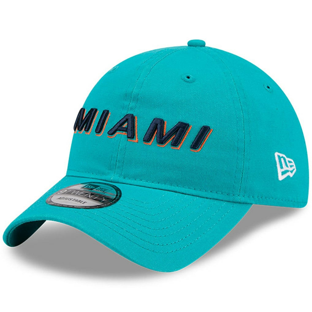 Miami Dolphins New Era 2025 Rivalries Collection Team 9TWENTY Adjustable Hat - Aqua - NFL