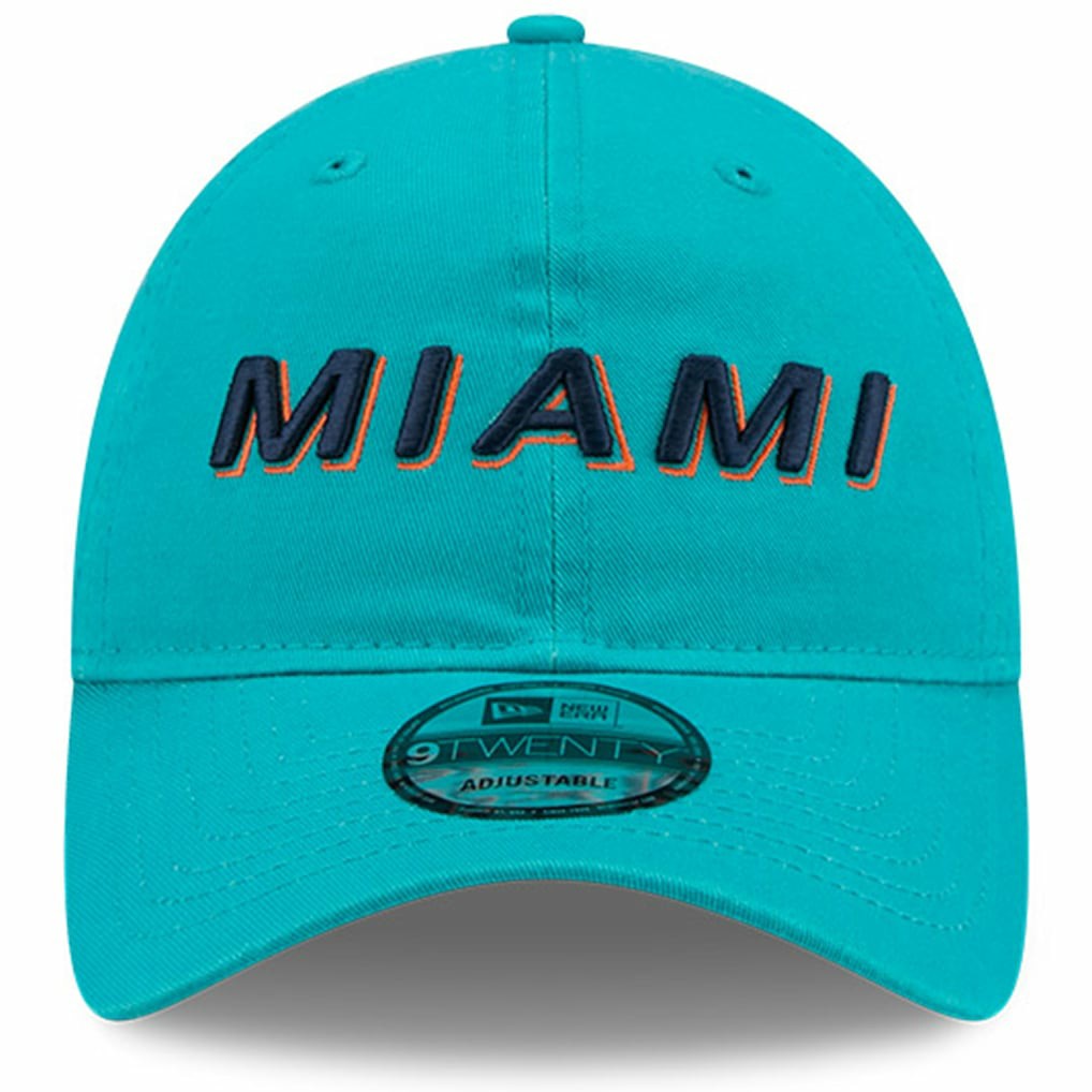 Miami Dolphins New Era 2025 Rivalries Collection Team 9TWENTY Adjustable Hat - Aqua - NFL