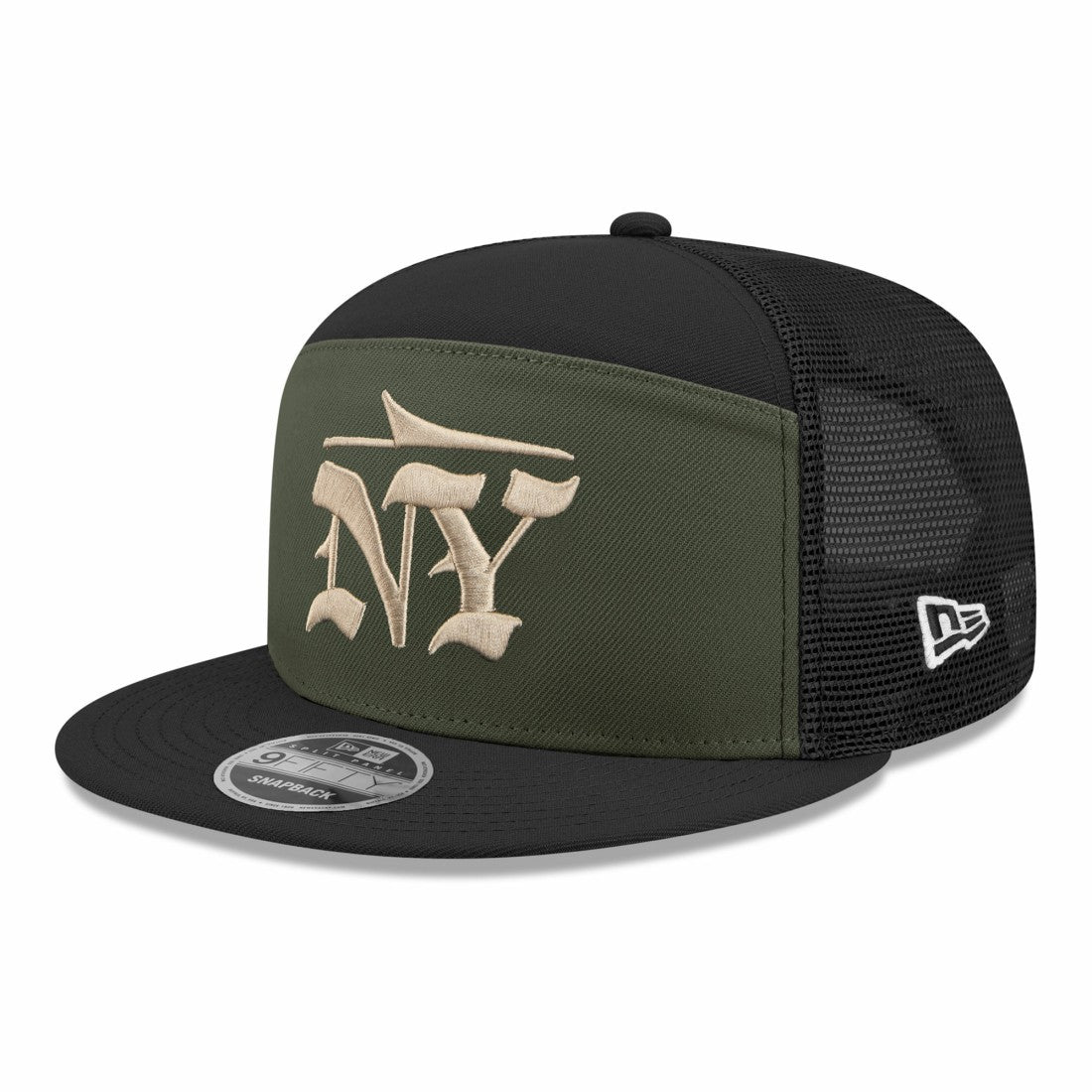 New York Jets New Era 2025 Rivalries Collection Team Split Panel 9FIFTY Snapback Hat - Gotham Green - NFL