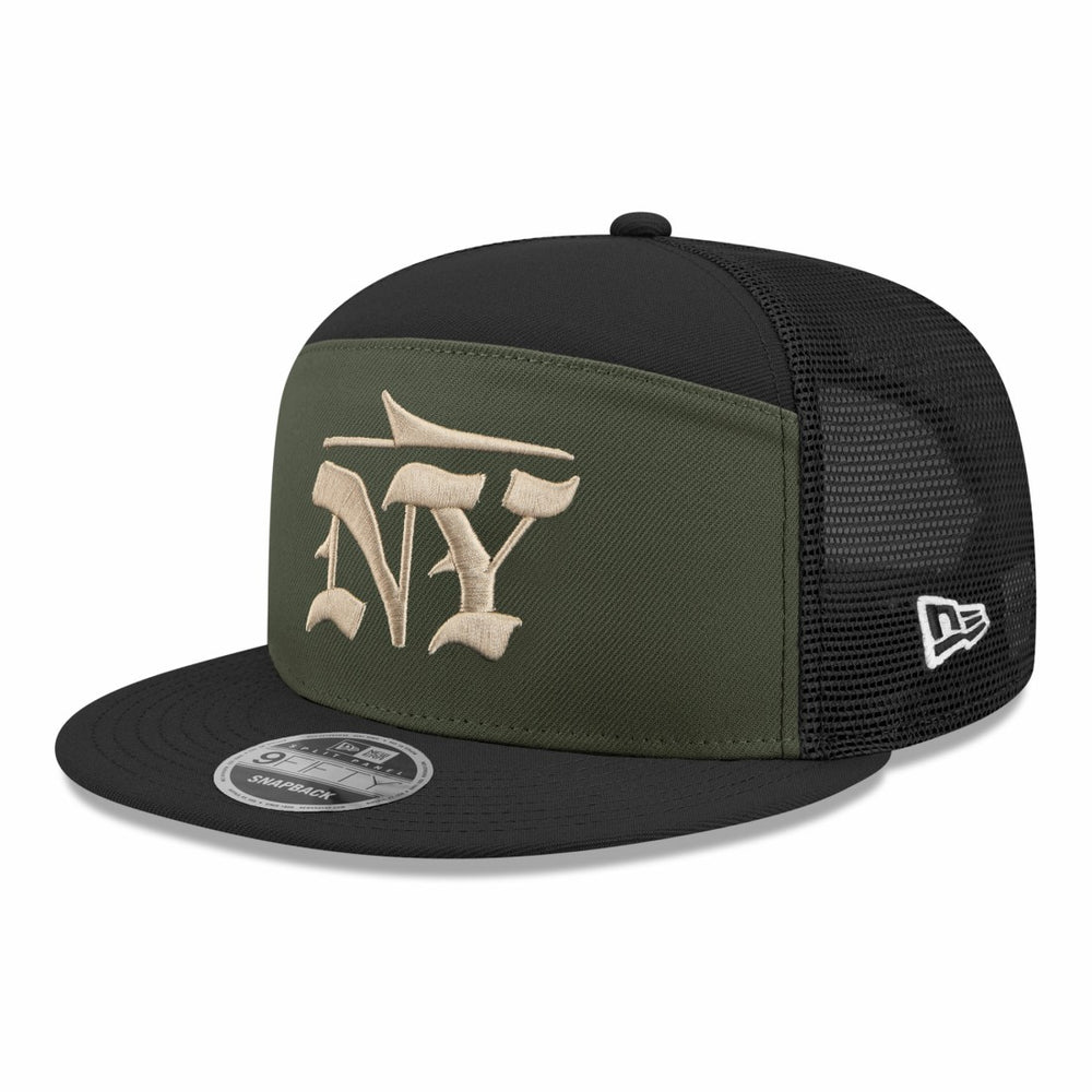 New York Jets New Era 2025 Rivalries Collection Team Split Panel 9FIFTY Snapback Hat - Gotham Green - NFL
