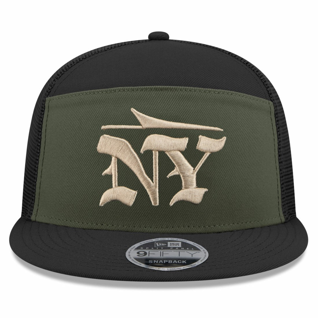 New York Jets New Era 2025 Rivalries Collection Team Split Panel 9FIFTY Snapback Hat - Gotham Green - NFL